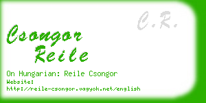 csongor reile business card